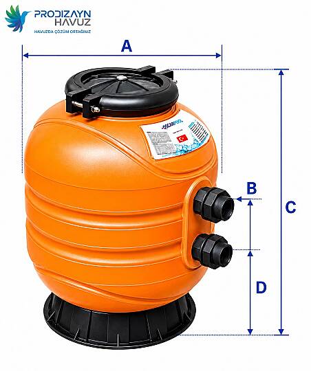 500 mm Plastik havuz Filtresi TOSCANA havuz ve spa - 2